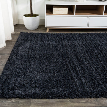 Groovy Solid Shag Area Rug